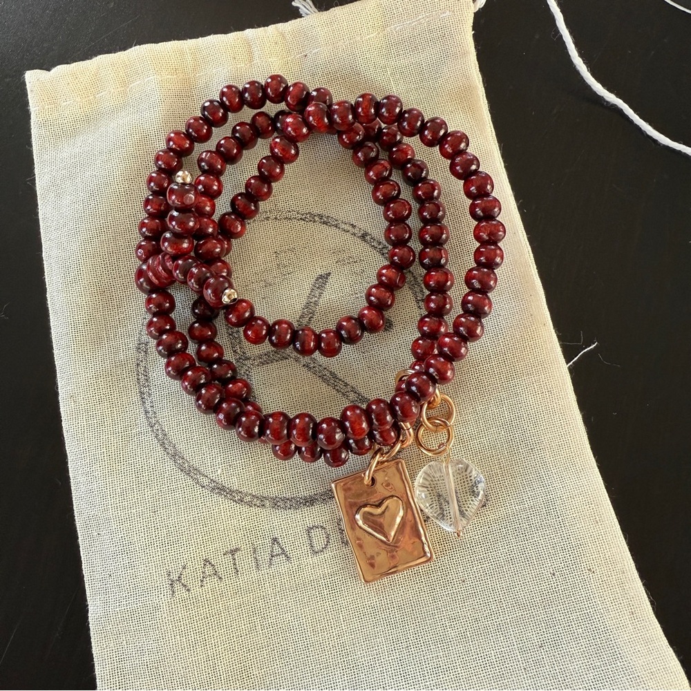 KATIA DESIGNS Red Mala Bracelet